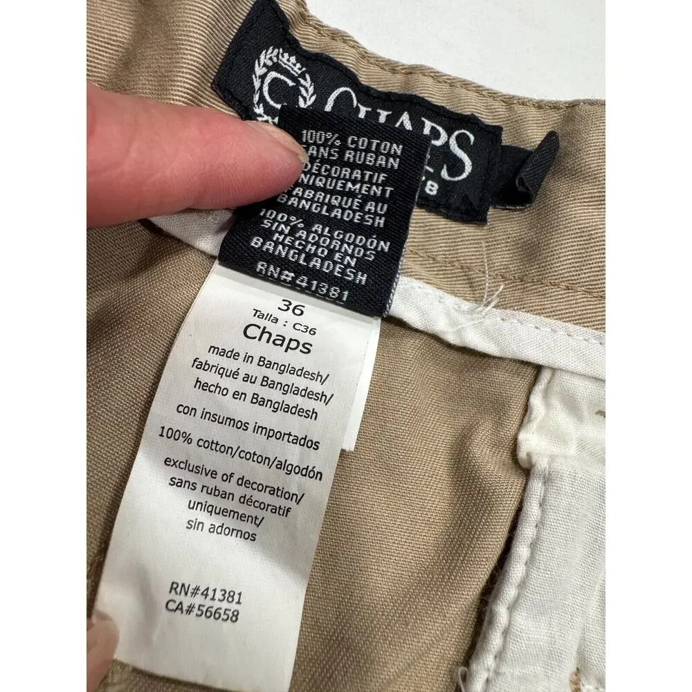 CHAPS Men's Lead Table Safari Chino Shorts‎